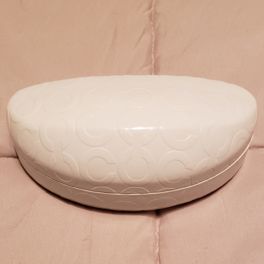 Coach Sunglasses Case Signature/Off White